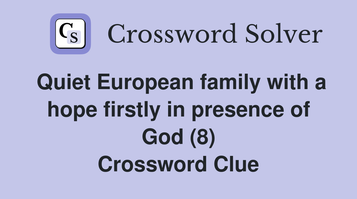 Quiet European family with a hope firstly in presence of God (8